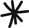 Rankselite SEO Agency A pixelated black figure resembling a hand-drawn spider or abstract shape, featuring a central body with multiple jagged lines extending outwards, possibly representing legs or arms. The edges of the lines are rough, giving the image an irregular, rugged appearance—much like navigating Shopify SEO strategies.